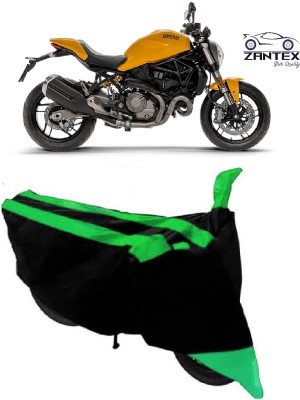 ZANTEX Two Wheeler Cover for Ducati(Monster 82, Black, Green)