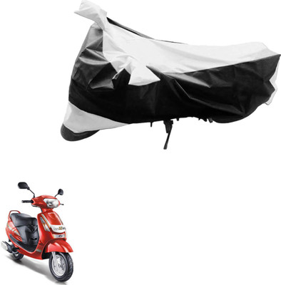 PRIMEAUTOZ Two Wheeler Cover for Mahindra(Duro, Black, Silver)