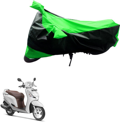 PRIMEAUTOZ Two Wheeler Cover for Honda(Aviator, Black, Green)