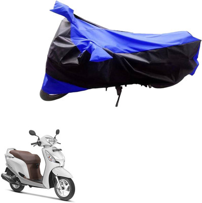 PRIMEAUTOZ Two Wheeler Cover for Honda(Aviator, Black, Blue)