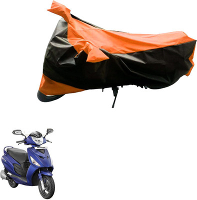 AZACUS Two Wheeler Cover for Hero(Maestro Edge, Black, Orange)