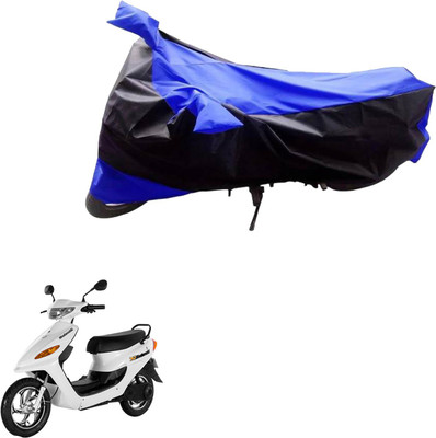 PRIMEAUTOZ Two Wheeler Cover for Indus(Yo, Black, Blue)