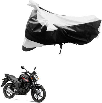 JVG Two Wheeler Cover for Yamaha(FZ, Black, Silver)