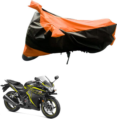 Ak Automotive Two Wheeler Cover for Honda(CBR 250R, Black, Orange)