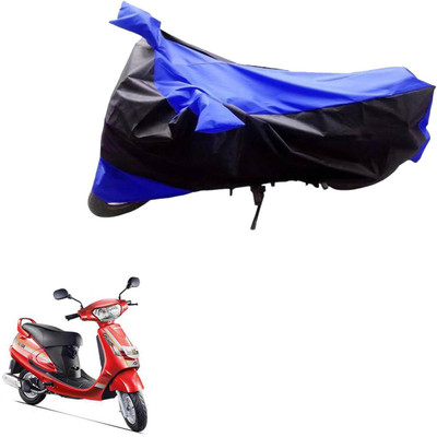 Ak Automotive Two Wheeler Cover for Mahindra(Gusto, Black, Blue)