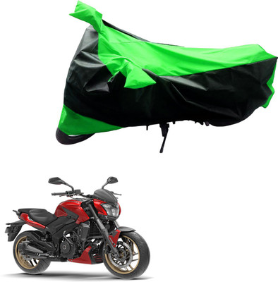 Ak Automotive Two Wheeler Cover for Bajaj(Dominar, Black, Green)