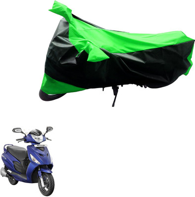 MMSSTAR Waterproof Two Wheeler Cover for Hero(Maestro Edge, Black, Green)