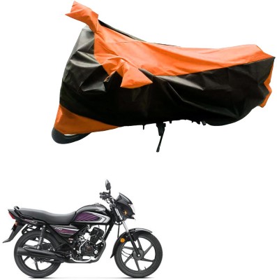 PRIMEAUTOZ Two Wheeler Cover for Honda(Dream Neo, Black, Orange)