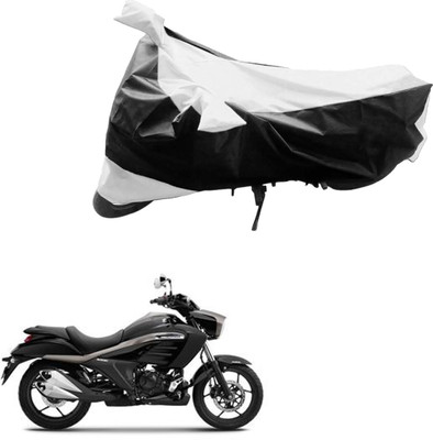 JVG Two Wheeler Cover for Suzuki(Black, Silver)