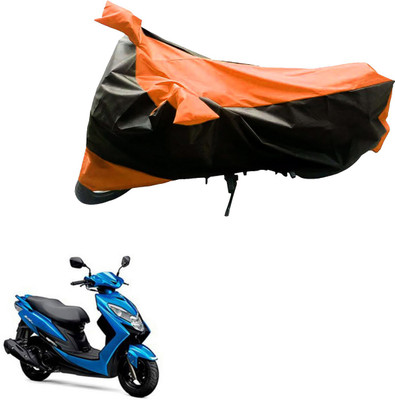 JVG Two Wheeler Cover for Suzuki(Swish, Black, Orange)