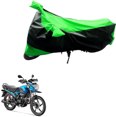 AK Art Two Wheeler Cover for Universal For Bike(Black, Green)