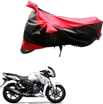 JVG Two Wheeler Cover for TVS(Apache RTR 180, Black, Red)