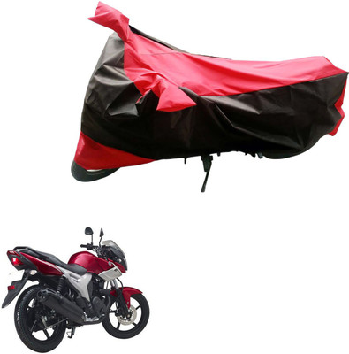 AZACUS Two Wheeler Cover for Yamaha(SZ X, Black, Red)