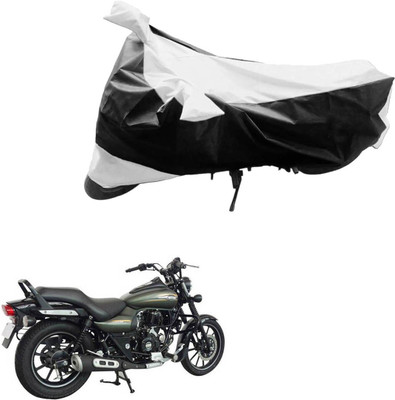 PRIMEAUTOZ Two Wheeler Cover for Bajaj(Avenger 220 Street, Black, Silver)