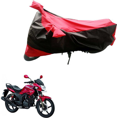 AK Art Two Wheeler Cover for Hero(Hunk, Black, Red)