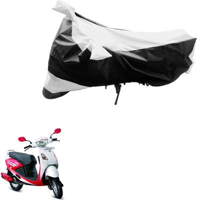 AZACUS Two Wheeler Cover for Hero(Pleasure, Black, Silver)