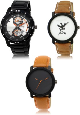 SWIFFIN New latest Designer Combo of 3 Analog Watch  - For Men