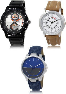 FERRIZZO New latest Designer Combo of 3 Analog Watch  - For Men
