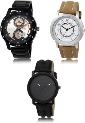 SWIFFIN New latest Designer Combo of 3 Analog Watch  - For Men