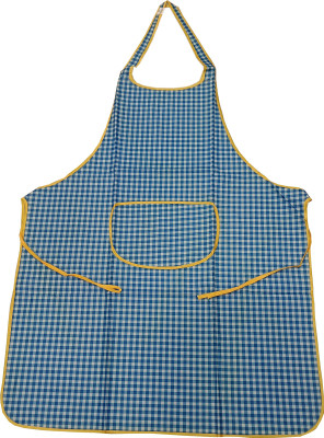 welhous Polyester Home Use Apron - Free Size(Blue, Single Piece)