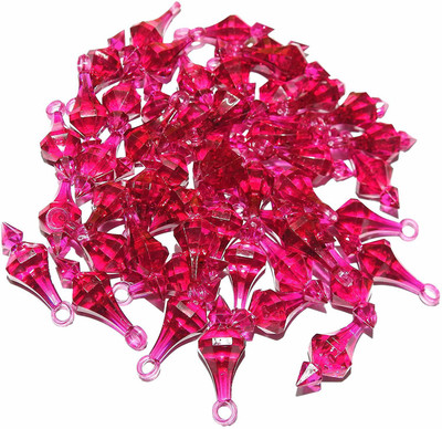 CHL ROAR PINK COLOR PLASTIC BELLS SET OF 150