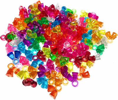 CHL ROAR MULTI COLOR PLASTIC DUBBLE BELLS SET OF 100