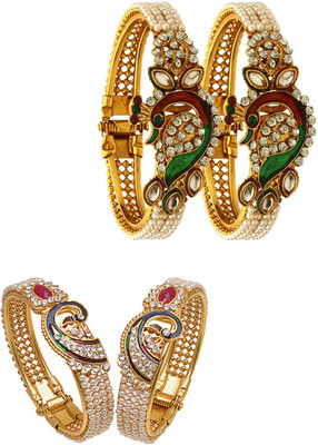 JSD Alloy Gold-plated Kada(Pack of 4)