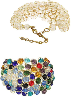 JSD Alloy Gold-plated Bracelet Set(Pack of 2)