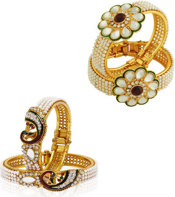 JSD Alloy Gold-plated Kada(Pack of 4)