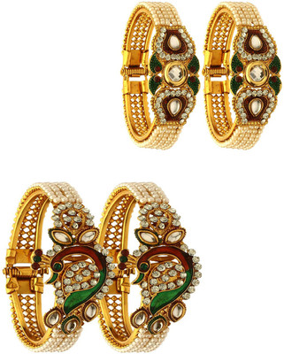 JSD Alloy Gold-plated Kada(Pack of 4)