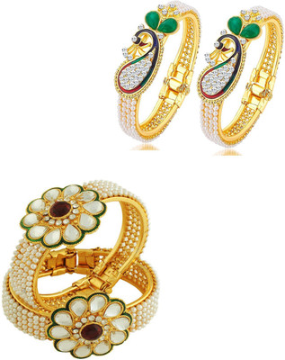 JSD Alloy Gold-plated Kada(Pack of 4)