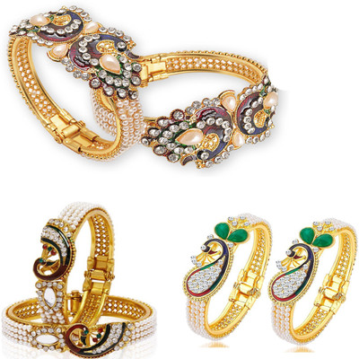 JSD Alloy Gold-plated Kada(Pack of 6)