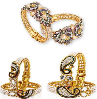 JSD Alloy Gold-plated Kada(Pack of 6)