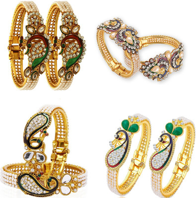 JSD Alloy Gold-plated Kada(Pack of 8)