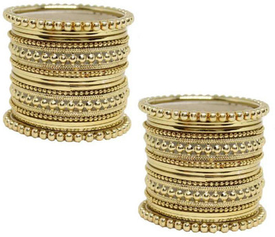 JDX Alloy Gold-plated Bangle Set(Pack of 38)