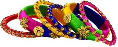 JSD Alloy Gold-plated Bangle Set(Pack of 12)