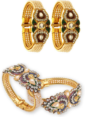 JSD Alloy Gold-plated Bracelet Set(Pack of 4)