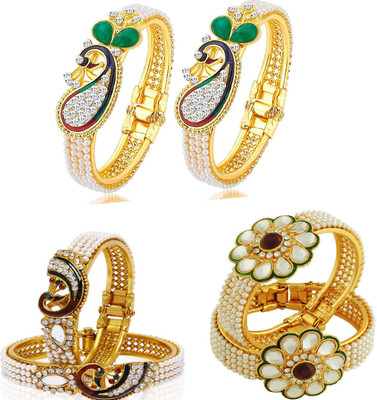 JSD Alloy Gold-plated Kada(Pack of 6)