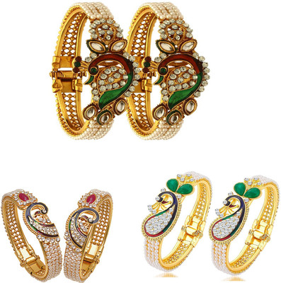 JSD Alloy Gold-plated Kada(Pack of 6)