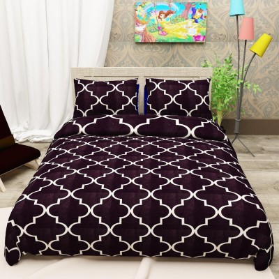 fashion home 200 TC Cotton Double Abstract Flat Bedsheet(Pack of 1, Multicolor)
