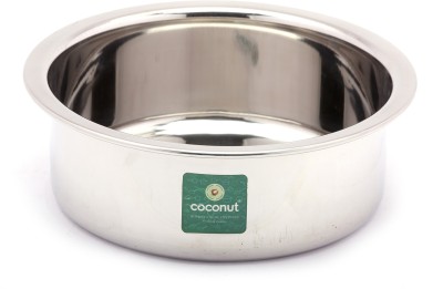 COCONUT Stainless Steel Serving Bowl (Heavy Guage) Nano Tope - Cook N Serveware-1 Unit - Capacity - 800ML(Pack of 1, Silver)