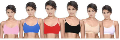 Mysha Women Sports Non Padded Bra(Multicolor)