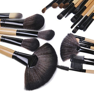 Pappilio Make Up Brushes Set With PU Leather Case(Pack of 24)
