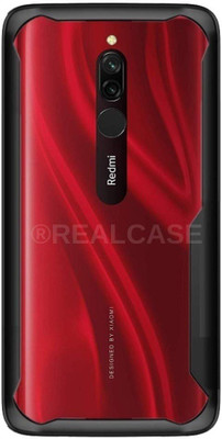 REALCASE Back Cover for Xiaomi Redmi 8(Black, Grip Case, Pack of: 1)