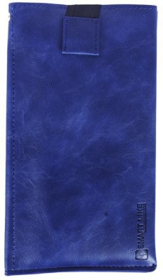 SmartLike Wallet Case Cover for Samsung Galaxy M10(Blue, Cases with Holder, Pack of: 1)