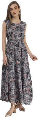 VSV ENTERPRISES Women A-line Multicolor Maxi/Full Length Dress