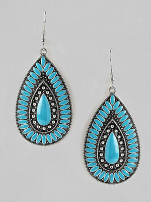 RUBANS Rubans Silver Plated Handcrafted Enamel Drop Earrings Alloy Drops & Danglers