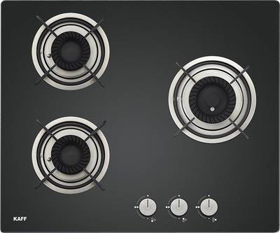 Kaff CRH 603 Built in Hob|Tornado Fire Burners|Auto Electric Ignition|Black Tempered Glass Glass Manual Hob