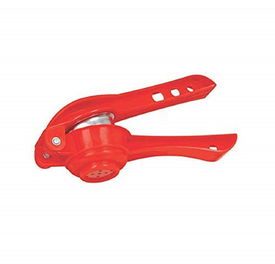 DEVEN ENTERPRISE Plastic Lemon Squeezer Hand Juicer(Red)