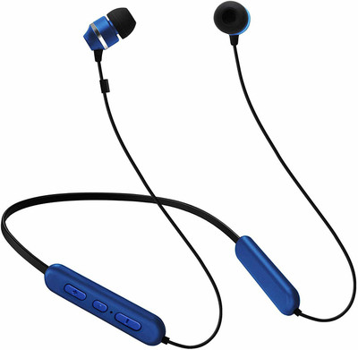Samsung C&T ITFIT A08B GP-OAU019SABBI Flexible Neck Band and Handsfree Bluetooth Headset(Blue, Wireless in the ear)